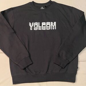Volcom Men's Black Crewneck Sweater